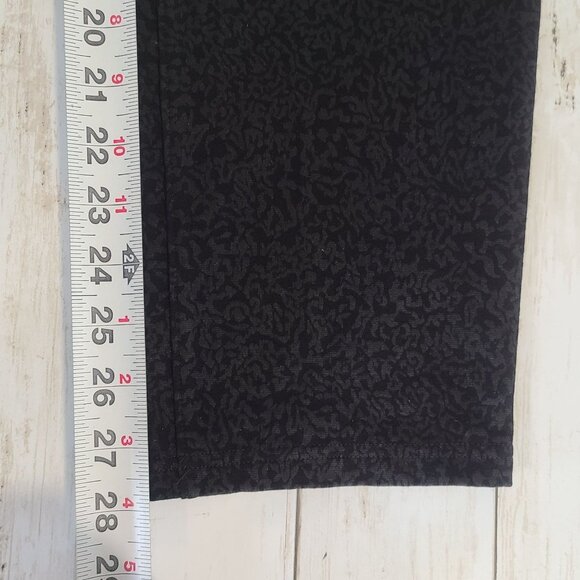 Eileen Fisher Black Filigree Printed Ponte Knit Pants 18W Classic Staple - Picture 6 of 9